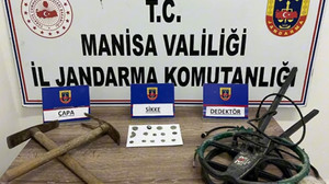 Yoğurt kovasından tarih fışkırdı; jandarmadan kaçakçılara operasyon