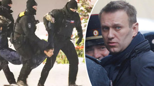 Navalny'i anmak bile yasak! Onlarca kişi yaka paça gözaltına alındı