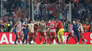 Fenerbahçe'yi zar zor elemişti, tarihe geçti! Olympiakos Avrupa'da şampiyonluğa ulaşan ilk Yunan takımı