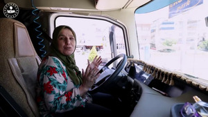 Ali Yerlikaya, tır şoförü Necla Akyol'un videosunu paylaştı