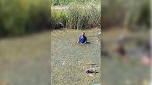 Bataklığa saklandı: "2 tane cezam var dayı" diye bağırdı