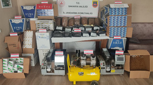 Jandarma'dan büyük baskın: Adeta sigara fabrikası kurmuşlar!