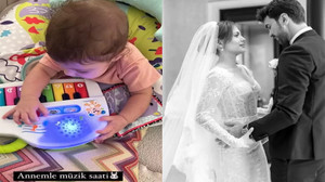 Eda Ece’den minik kızı Mina İpek ile yeni paylaşım! 'Müzik saati'