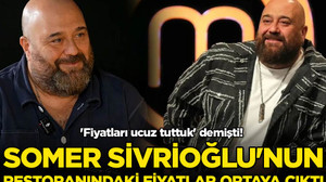 'Fiyatları ucuz tuttuk' demişti! Somer Sivrioğlu'nun restoranındaki fiyatlar ortaya çıktı