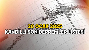 En son deprem nerede oldu, kaç şiddetinde? 20 Ocak 2025 Kandilli son depremler listesi