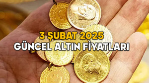 Gram altın, çeyrek altın, 22 ayar bilezik fiyatları ne kadar? 3 Şubat 2025 güncel atın fiyatları