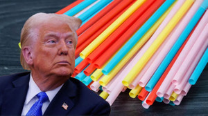 ABD Başkanı Trump'tan 'kağıt pipet' mesajı