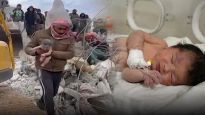 Enkazdan çıkarılan yenidoğan bebek yaşama tutundu