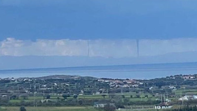 İzmir'de aynı anda 8 hortum! O anlar kamerada