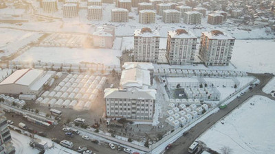 Malatya emniyeti depremzedeler için çadır kent kurdu