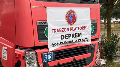 Trabzon Platformu’ndan depremzedelere yardım eli