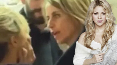 Ünlü futbolcu Pique'nin annesinin Shakira'ya şiddet uyguladığı görüntüler ortaya çıktı!