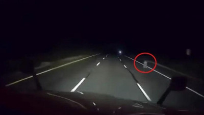 94 yıldır garip kazaların yaşandığı yolda esrarengiz görüntü!
