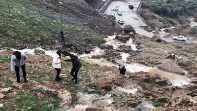 Kuvvetli yağışlar sonrasında GAP Şelalesi; 3 yıl sonra yeniden akmaya başladı