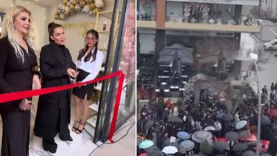 Selin Ciğerci'nin güzellik merkezinin önünde protesto! "Konya'dan defol"