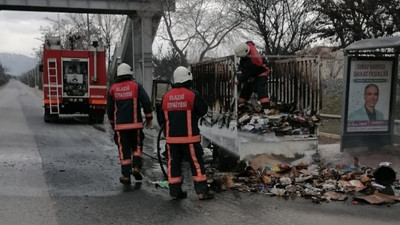 Seyir halinde olan kamyonet yandı! İçinde bulunan çocuk yaralandı