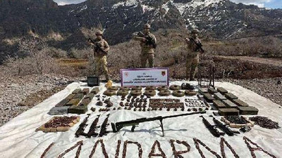 Şırnak'ta jandarmadan terör operasyonu: Cudi Dağı’nda mühimmat dolu sığınak imha edildi