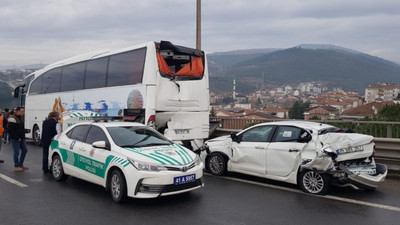 TEM'de 23 araç birbirine girdi!