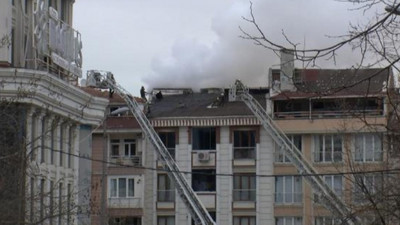 Yangında apartman boşluğuna düşen itfaiye eri yaralandı!
