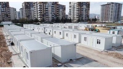 Yeşilyurt'ta kurulan konteyner kentin ilk etabı tamamlandı