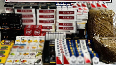 Kaçak sigara üretilen iş yerine operasyon