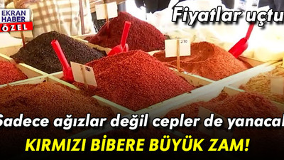Kırmızı bibere büyük zam!
