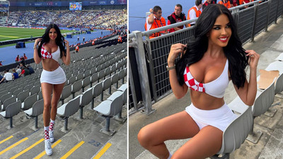 Olimpiyat Stadı'nda güneş açtı! Dünya Kupası'na damga vuran isim Şampiyonlar Ligi'ni de salladı: Ivana Knöll tribündeki yerini aldı...