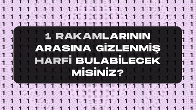 Sadece atmaca gibi gözleri olanlar çözebiliyor! Rakamlar arasına gizlenen harfi bulamayanlar çıldırıyor: 7 saniyede...
