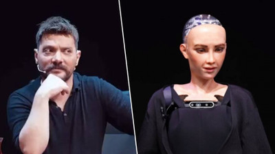 Oğuzhan Uğur ile Robot Sophia arasında 'Güç mü, kontrol mü?' diyaloğu!