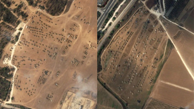 İsrail'in kara saldırısı hazırlığının uydu görüntüleri