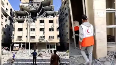 İsrail, Filistin Kızılayı depolarını vurdu!