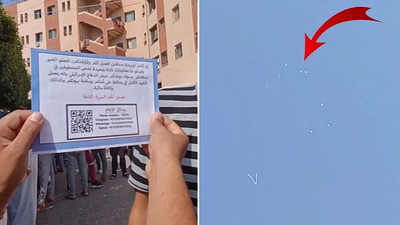 İsrail savaş uçakları Gazze'ye broşür attı! Esirlerle ilgili bilgi verene ödül verilecek