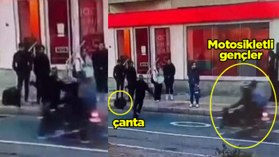 Motosikletliye vurduğu çanta "silah" sayıldı