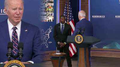Joe Biden konuşmasını yarıda bırakıp 'Beyaz Saray Durum Odası'na' gitti