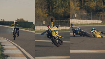 Vitesli motosiklete geçen Zayn Sofuoğlu korkuttu