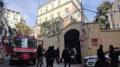 Rusya Başkonsolosluğu'ndaki yangın ekipleri harekete geçirdi