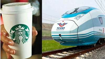 TCDD İsrail'e destek veren Starbucks'ı hızlı trenlerden kaldırdı