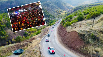 Tunceli'de Cumhuriyet'in 100. yılında 100 araçlık konvoy