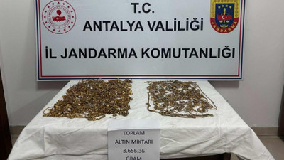 Antalya'da altın kaçakçıları jandarmanın takibine takıldı