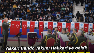 Askeri Bando Takımından Hakkari'de konser