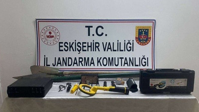 Eskişehir'de kaçak kazı yapan 6 şüpheli suçüstü yakalandı