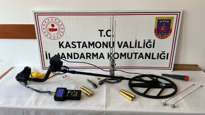 Kaçak kazıya jandarmadan suçüstü