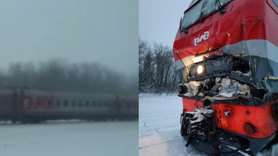 İki tren kafa kafaya çarpıştı: İstasyon sorumlularının hatasından kaynaklanan can pazarında 25 yaralı...