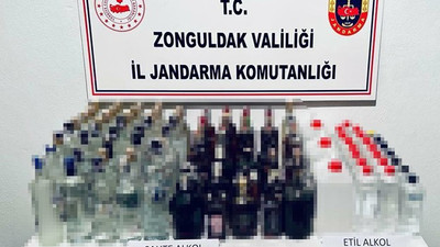109 litre kaçak alkolü piyasaya süreceklerdi, jandarma geçit vermedi