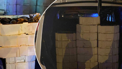 Durdurulan araçtan çıkanlar şoke etti! 16 bin TL değerinde, 900 kilogram ağırlığında