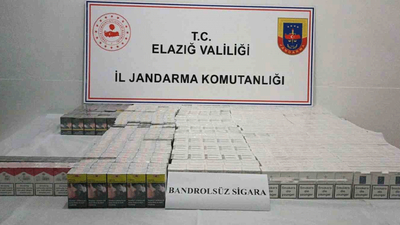 Elazığ'da kaçak sigara operasyonu!