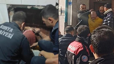Polisten kaçmak isterken havalandırmaya sıkıştı