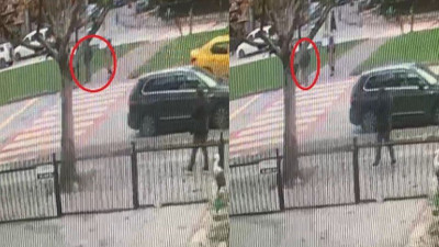 Yaya geçidinde dehşet saçtı: Çarptığı kişi havada savruldu