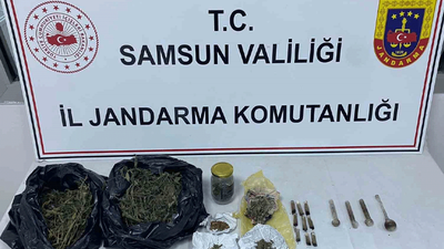 Samsun'da jandarma ekiplerinden uyuşturucu operasyonu!