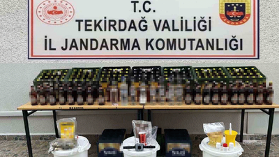 Jandarmadan sahte alkol operasyonu